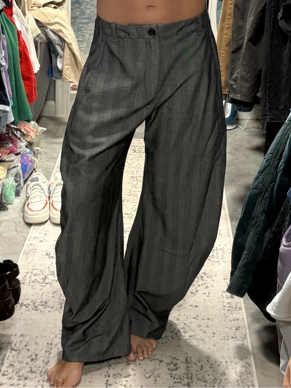 Free People Spotlight Menswear Barrel Trousers - Picture 7 of 12